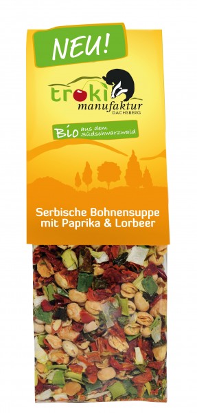 Serbische Bohnensuppe mit Paprika &amp; Lorbeer