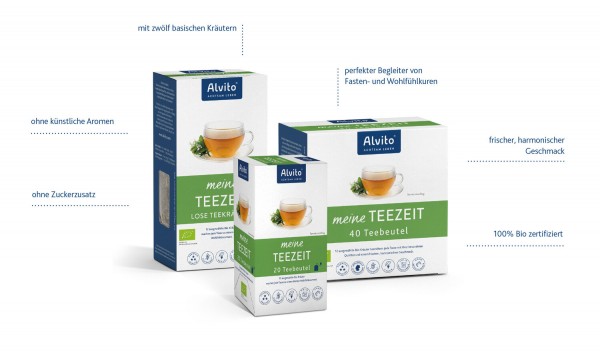 TeeZeit: Kräutertee 100g lose Teekräuter Bio